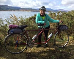 The two "old ladies" together on the natural habitat of Loch Rannoch.